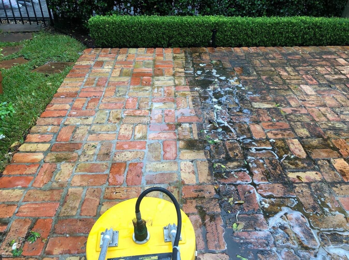 Power Wash Brick Cleaning